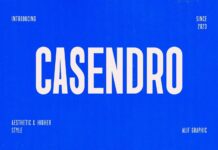 Casendro Font Poster 1