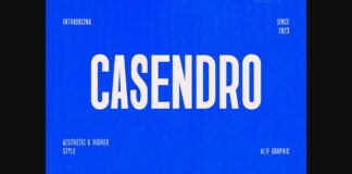 Casendro Font Poster 1