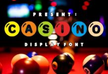 Casino Font Poster 1