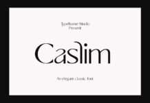 Caslim Font Poster 1