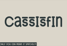 Cassisfin Font Cassisfin Font Poster 1