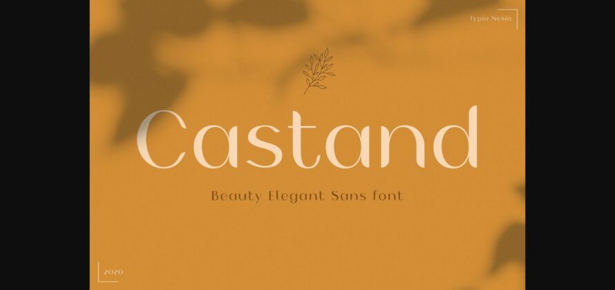 Castand Font Poster 3