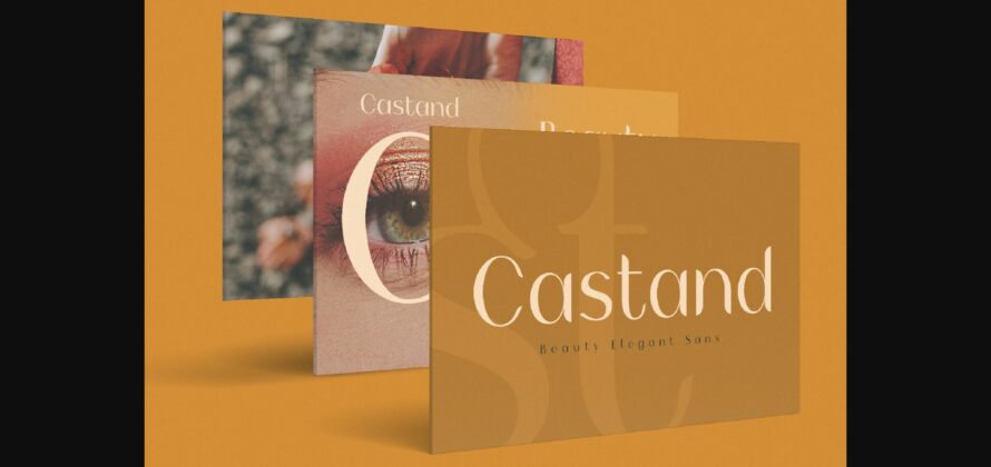 Castand Font Poster 9