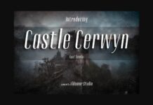 Castle Cerwyn Font Poster 1