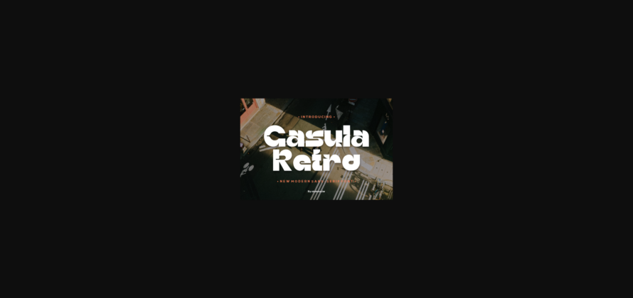 Casula Retro Font Poster 3