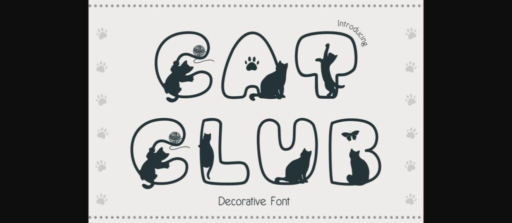 Cat Club Font Poster 1