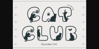 Cat Club Font Poster 1
