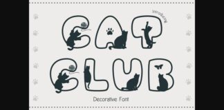 Cat Club Font Poster 1