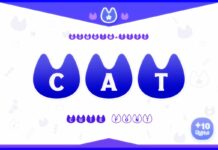 Cat Font Poster 1