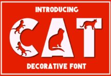 Cat Font Poster 1