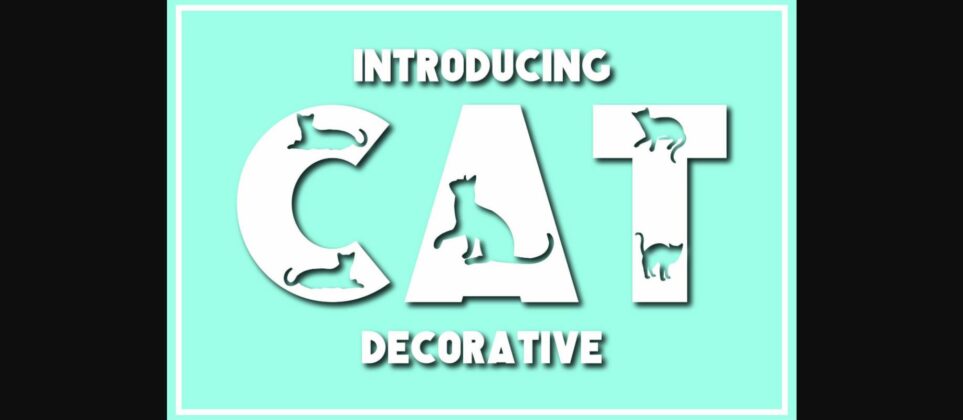 Cat Font Poster 3