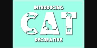 Cat Font Poster 1