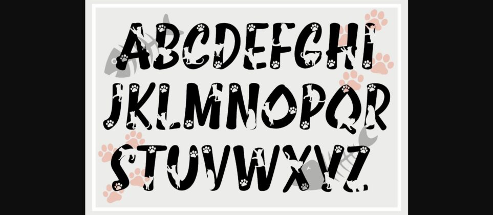 Cat Font Poster 4