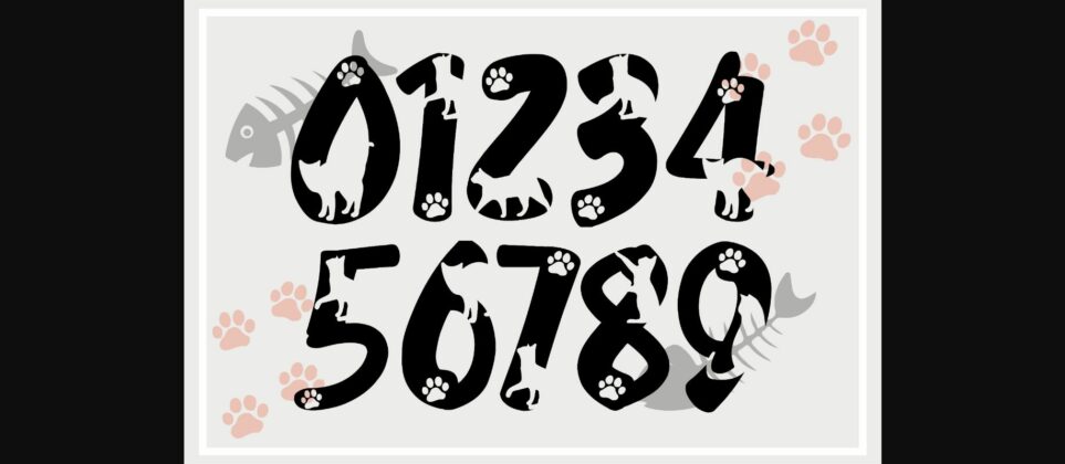 Cat Font Poster 5