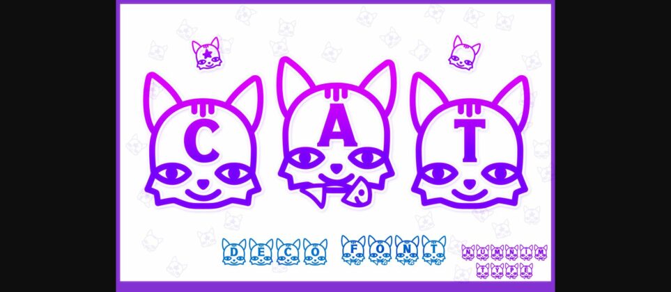 Cat Font Poster 3