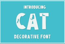 Cat Lady Font Poster 1