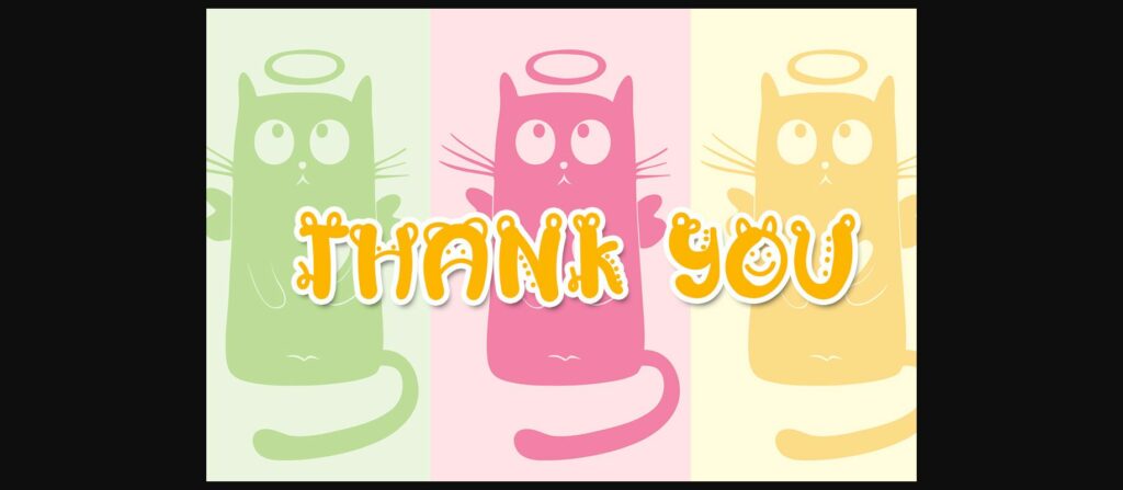 Cat Love Font Poster 6