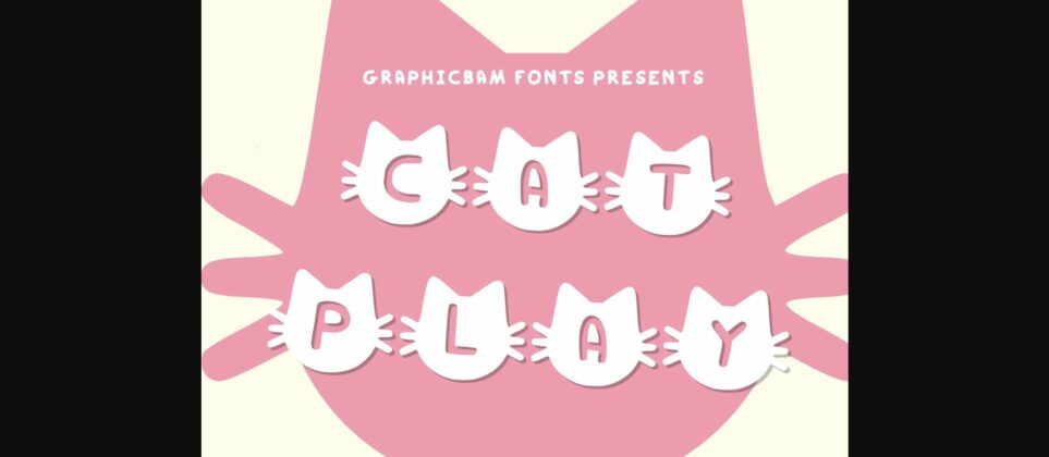 Cat Play Font Poster 3