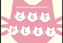 Cat Play Font Poster 1