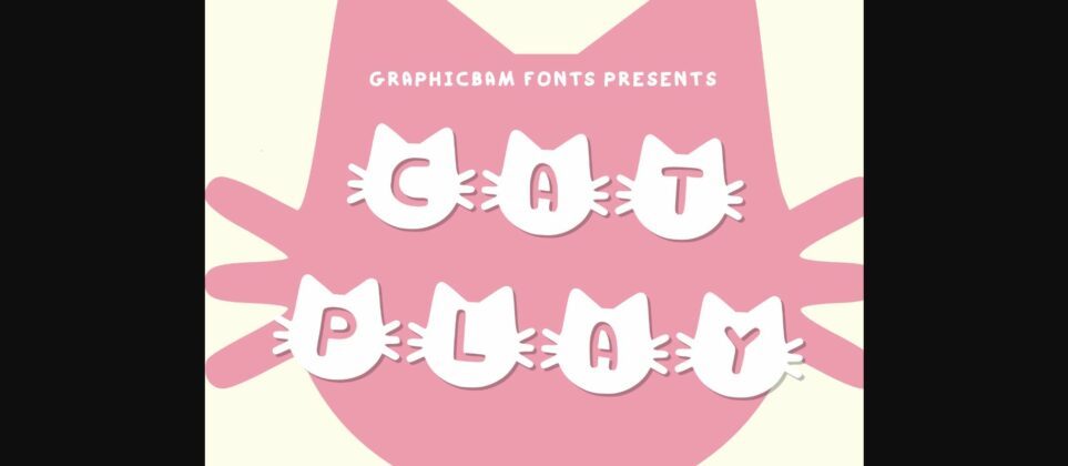 Cat Play Font Poster 1