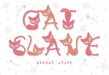 Cat Slave Font Poster 1