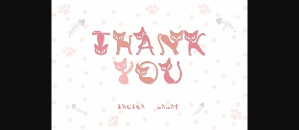 Cat Slave Font Poster 8