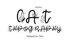 Cat Typography Font Poster 1