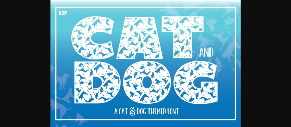 Cat and Dog Font Poster 3