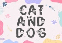 Cat and Dog Font Poster 1