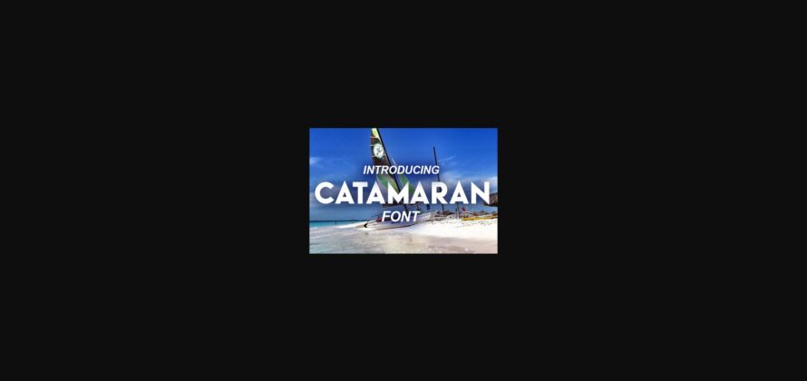 Catamaran Font Poster 3