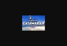 Catamaran Font Poster 1