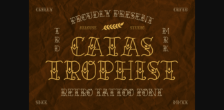 Catastrophist Font Poster 1