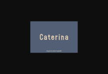 Caterina Font Poster 1