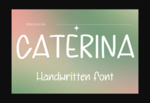 Caterina Font Poster 1