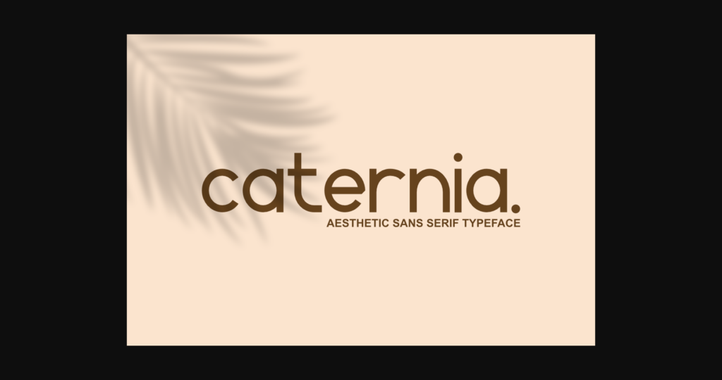 Caternia Font Poster 3