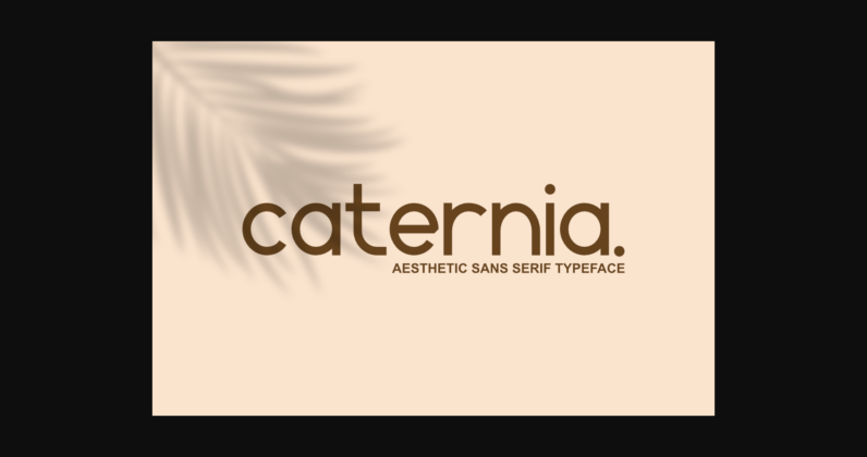 Caternia Font Poster 3