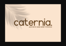 Caternia Font Poster 1