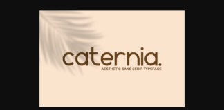 Caternia Font Poster 1