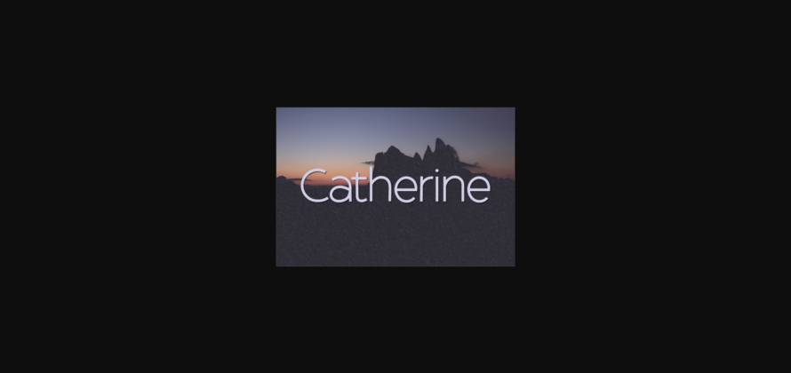 Catherine Font Poster 3