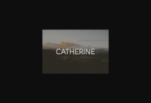 Catherine Font Poster 1