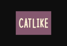 Catlike Font Poster 1