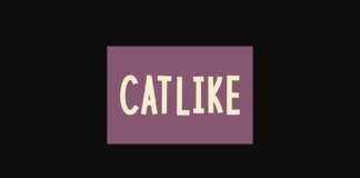 Catlike Font Poster 1