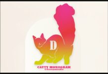 Catty Monogram Font Poster 1