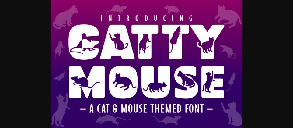 Catty Mouse Font Poster 3