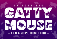 Catty Mouse Font Poster 1