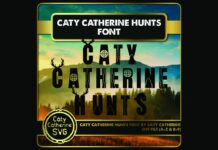 Caty Catherine Hunts Font Poster 1