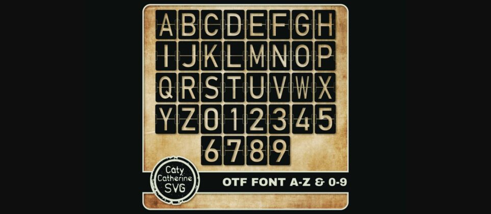 Caty Keeps Score Font Poster 4