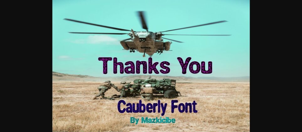 Cauberly Font Poster 8