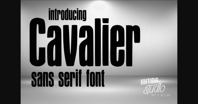 Cavalier Font Poster 3