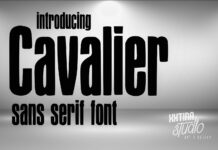 Cavalier Font Poster 1